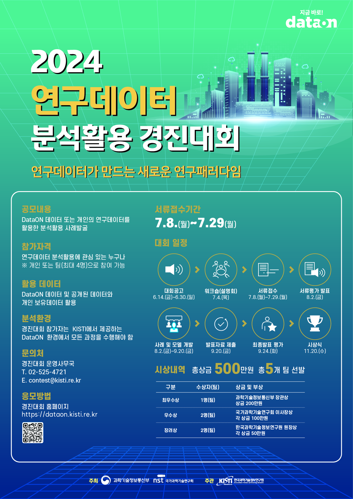 2024 연구데이터 분석활용 경진대회_포스터