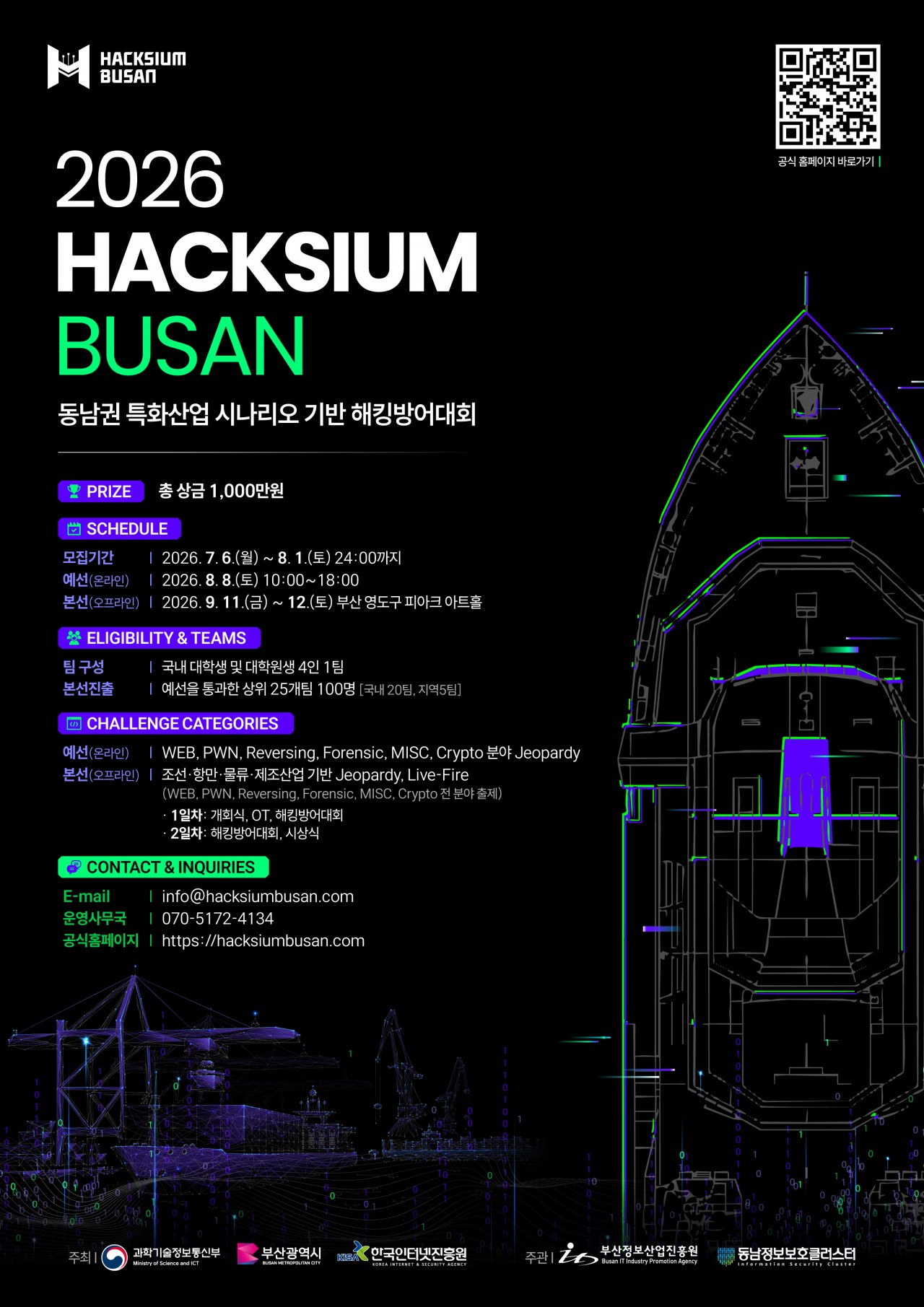 2026 HACKSIUM BUSAN 포스터